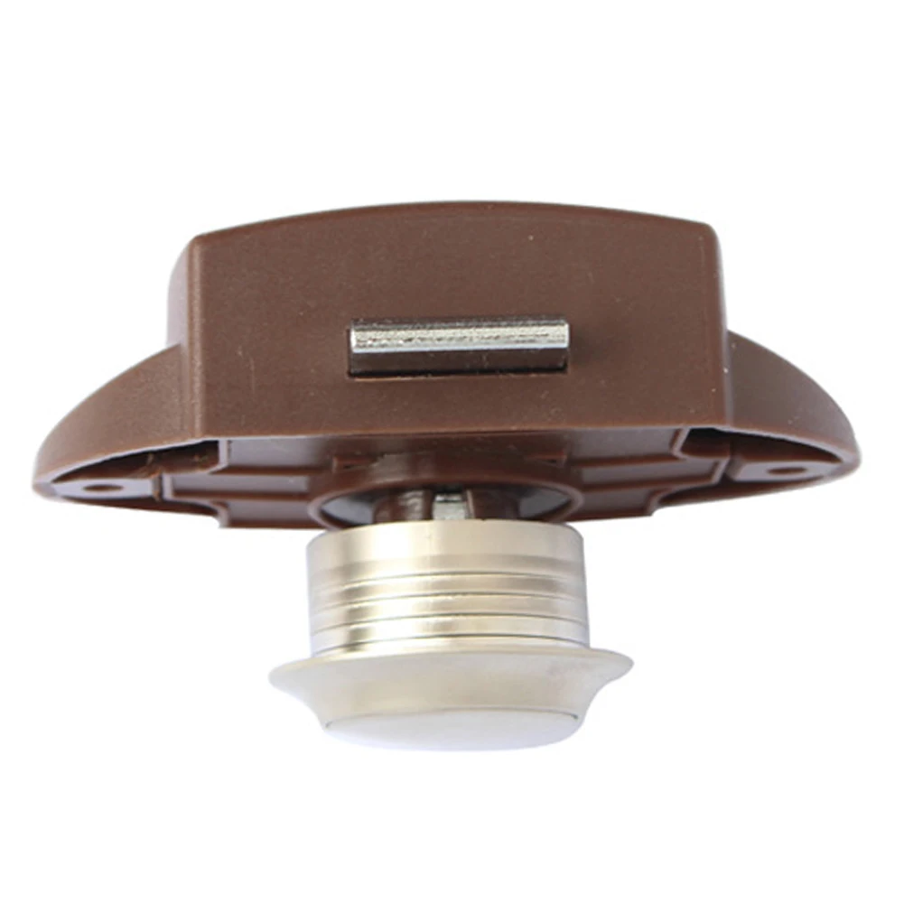Cerradura de Zinc para muebles, cierre de botón pulsador de 15mm-20mm, carcasa de bloqueo ABS, apariencia hermosa, Color elegante