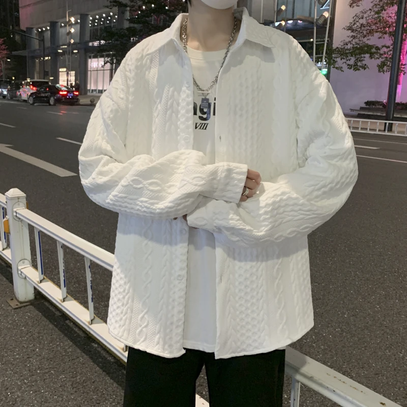 

Loose Long Sve Men's irt Large Size 300 Pou Couple's Faionable Autumn Clothing Youth Trendy Print Workwear