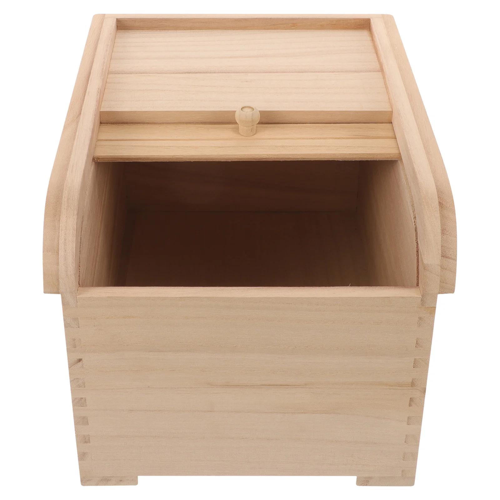 

Rice Container Wooden Storage Holder Perfect Workmanship Large Capacity for Dry Food and Cereal Rice Storage Container