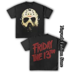FRIDAY THE 13TH Cotton T-Shirt Men Women Summer Fashion O-Neck Tops Tees Kids Vintage Halloween Clothing Daily Casual Streetwear