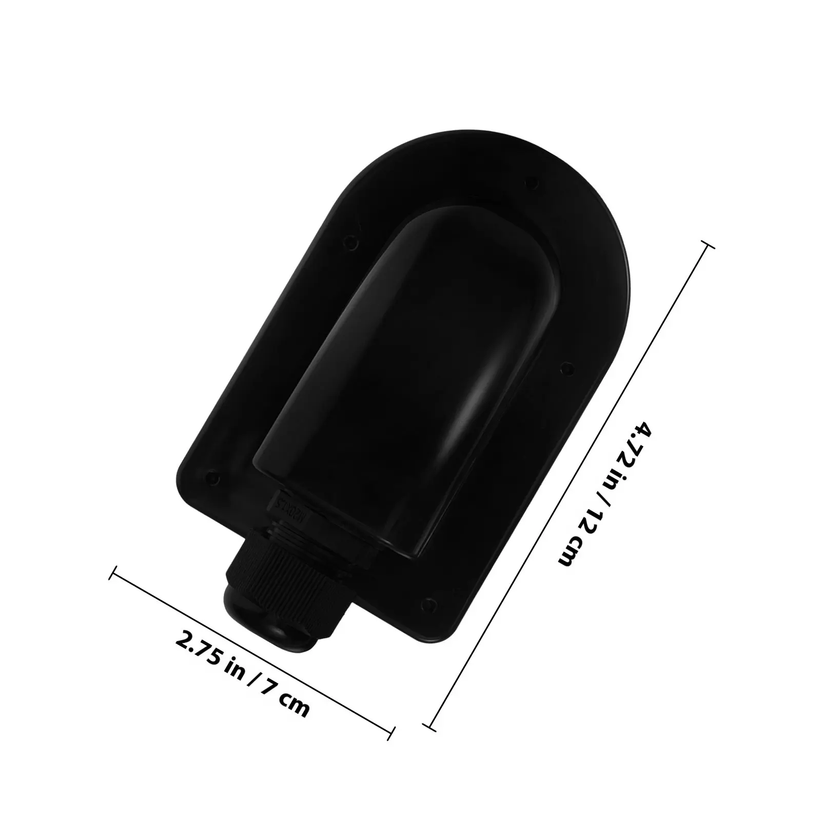 Single Entry Solar Cable Entry Box Waterproof Dustproof Punch Free Installation for Rv Caravan Boat Solar Panel Roof Wiring