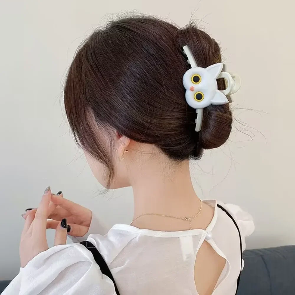 Cartoon Cat Hairpin for Women Black White Design Hair Clips Fashion Cute Claws Clip Fashion Hair Accessories Girls Gift 2024