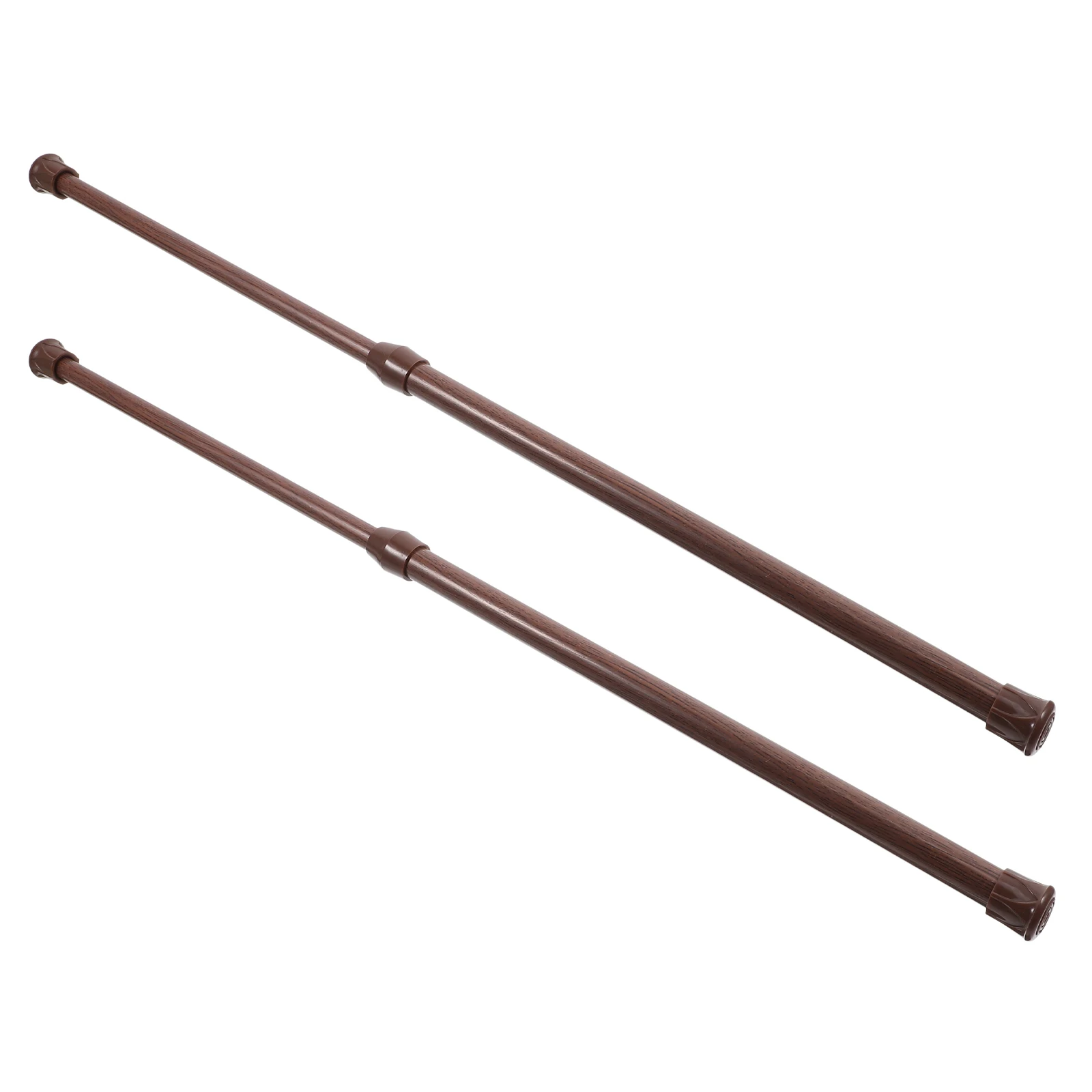 

2 Pcs No Hole-punching Clothes Rod Curtain Adjustable Screws Drill for Window Metal Tension Bathroom Without Drilling Home