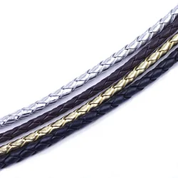 1/10M Faux Leather Cord Leatheroid Woven Braided 5mm Thick Multicolor DIY Crafts Making Accessories Supplies Handmade Material