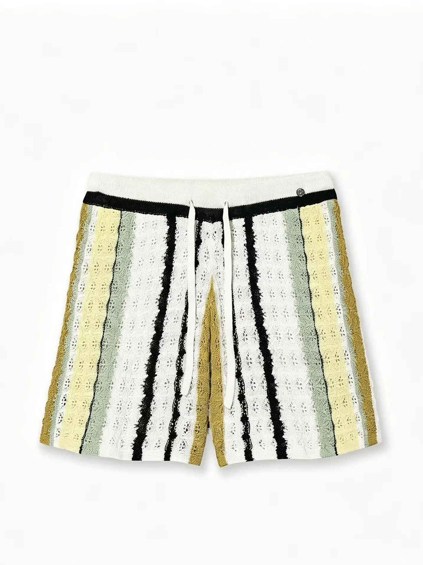 2026 Neues Produkt Spanien Original Einzelstickerei Asymmetrisches Spleißdesign Damen-Shorts – Detail 1