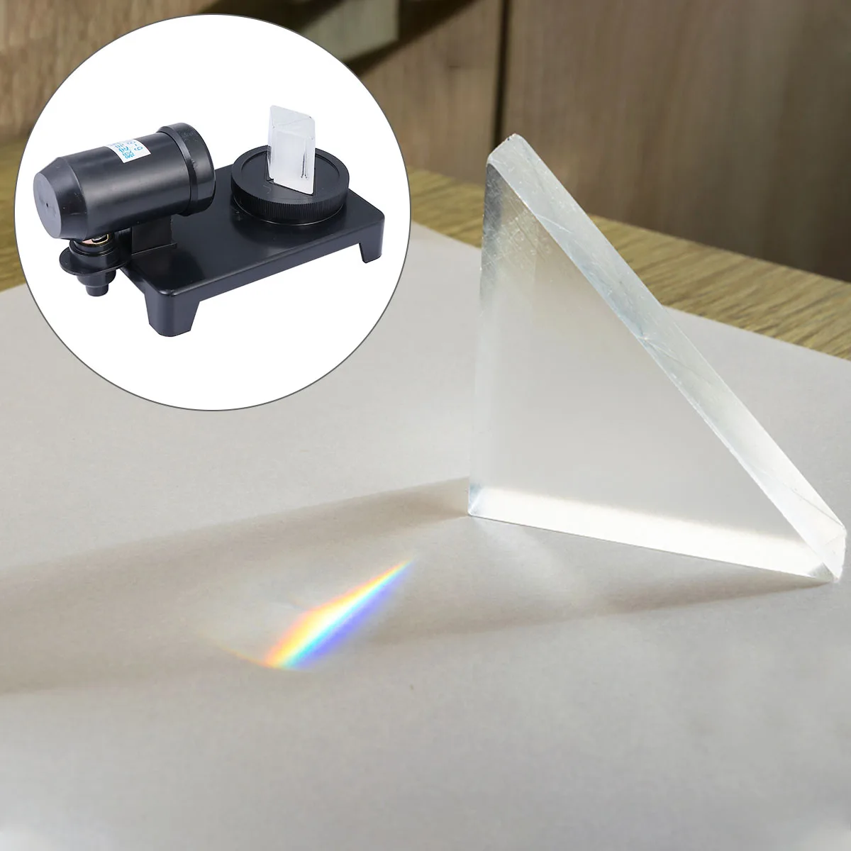 

Prism Light Dispersion Demonstrator Physics Teaching Aids Optical Instruments Lab Equipment Student Experimental Apparatus