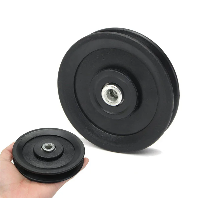 115MM Universal Nylon Pulley Wheel Bearing Pulley Wheel wear‑Resistant For Cable Machine Gym Equipment Part Garage Door