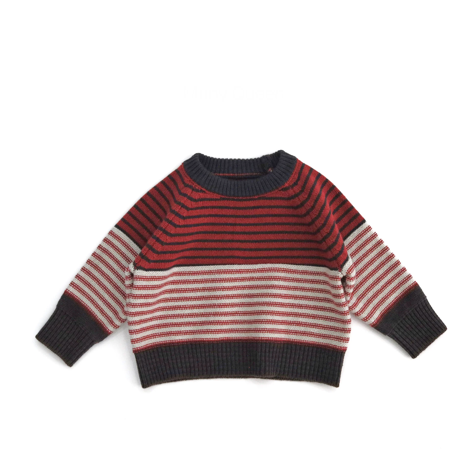 1-7Y Kids Clothes Spring New Boys Pullover Sweaters Solid Collar Base Knit Wear Turtleneck Girls Knit  Clothes