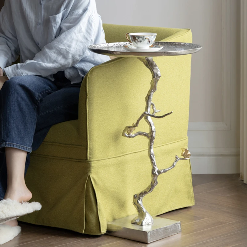 

Круглый скандинавский поднос, приставной столик, роскошный дизайнерский столик для спальни, небольшие журнальные столики, современная гостиная, портативная мебель Mesa De Centro