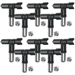 1Set di punte per pistola a spruzzo Airless durevoli ugello di tenuta per spruzzatore di vernice utensili elettrici da giardino Reversibel uju Nosel Semprot Tanpa Udara