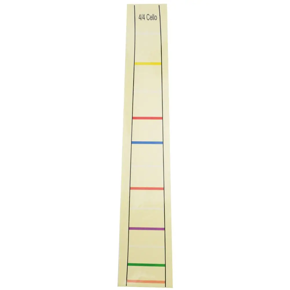 

Cello Finger Sticker 4/4 Size Durable Adhesive Easy Remove Fretboard Marker Beginner Learning Aid Practical Sticker Cello