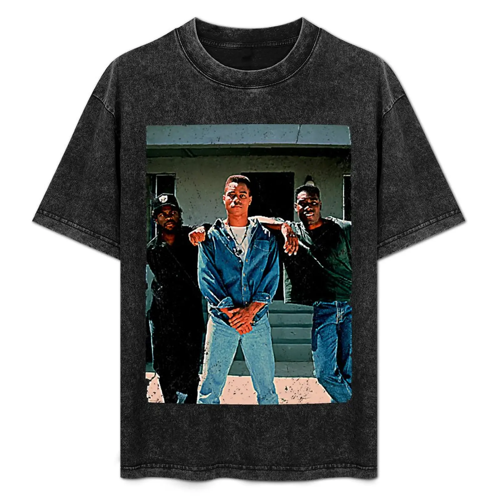 

Boyz N The Hood Vintage T-Shirt Simple Line Art Print Tee