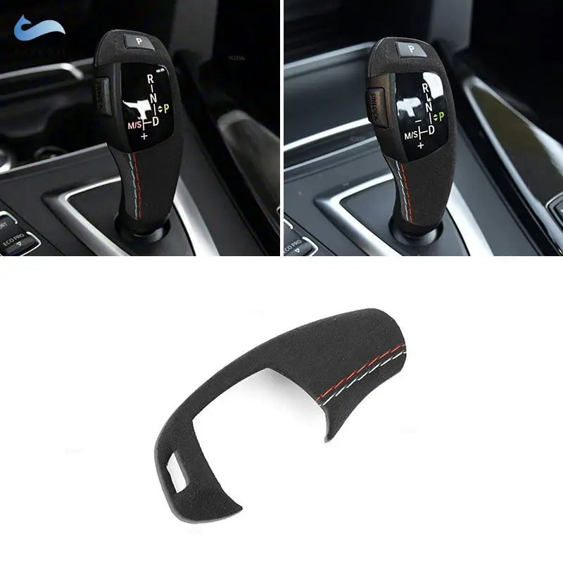 

Car Gear Shift Knob ABS Suede Leather Cover For BMW F20 F21 X3 F25 2011-2018 F32 F33 F36 F34 F35 2013-2019 F22 F23 F30 F15 X6 X4