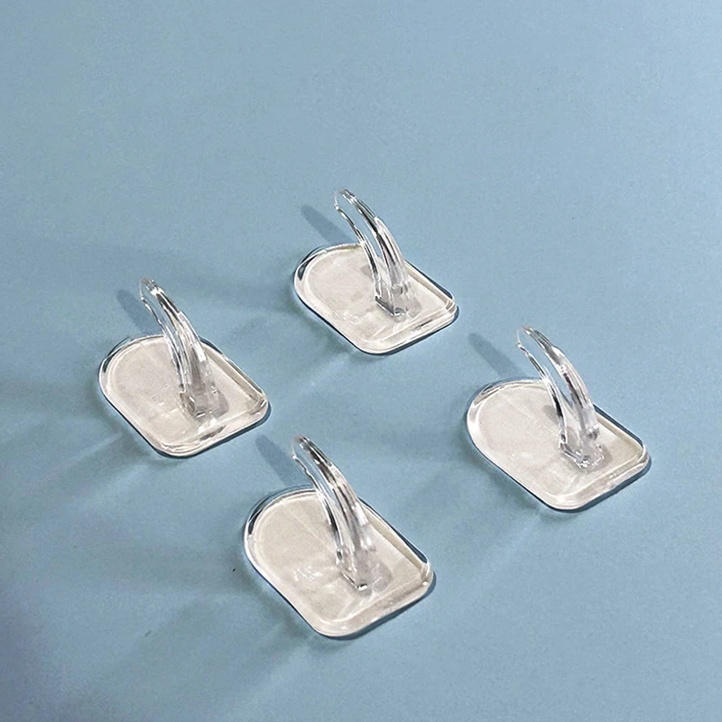 Transparent Mini Small Hooks Household Load-bearing Adhesive Hooks Without Punching Kitchen Waterproof Hook Multifunctional Hook