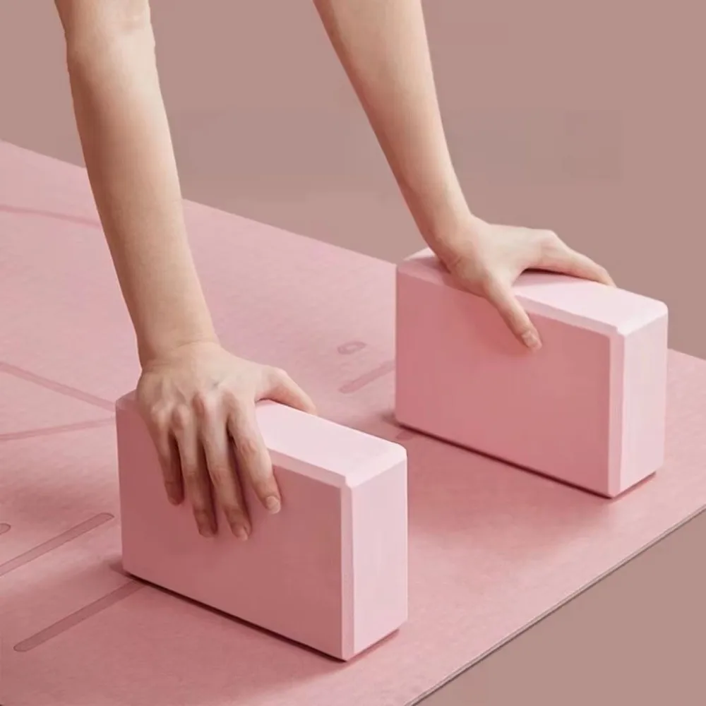 Fitness Block High Density Yoga Brick EVA Foam Solid Color Foam Brick Supportive Durable Yoga Foam Block Pilates Training