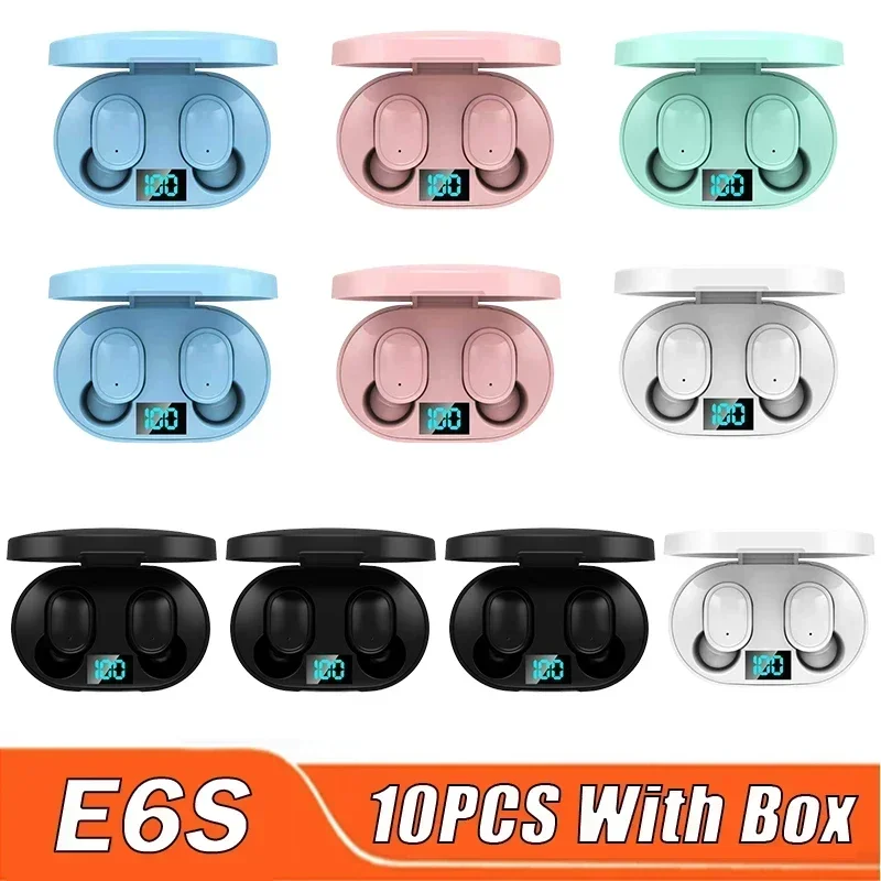

E6S Bluetooth Earphones Smart Headphones Wireless Headset Mini Earbuds Wholesale Mini Sport Display Bluetooth Watch Phone PK X15