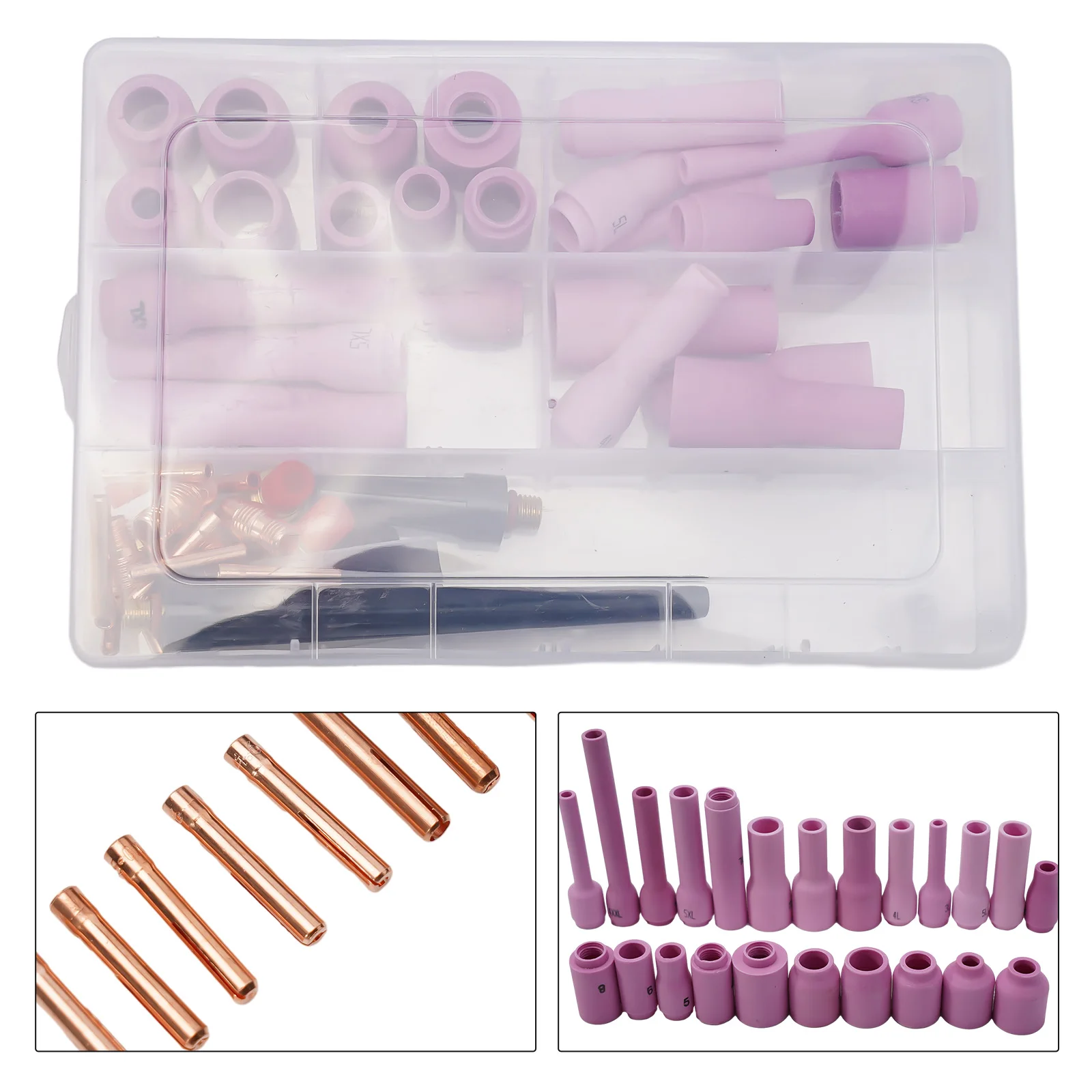 46-pieces-for-tig-gas-lens-collet-body-for-sr-wp9-20-25-for-tig-welding-torch-compatible-with-various-brands-and-series