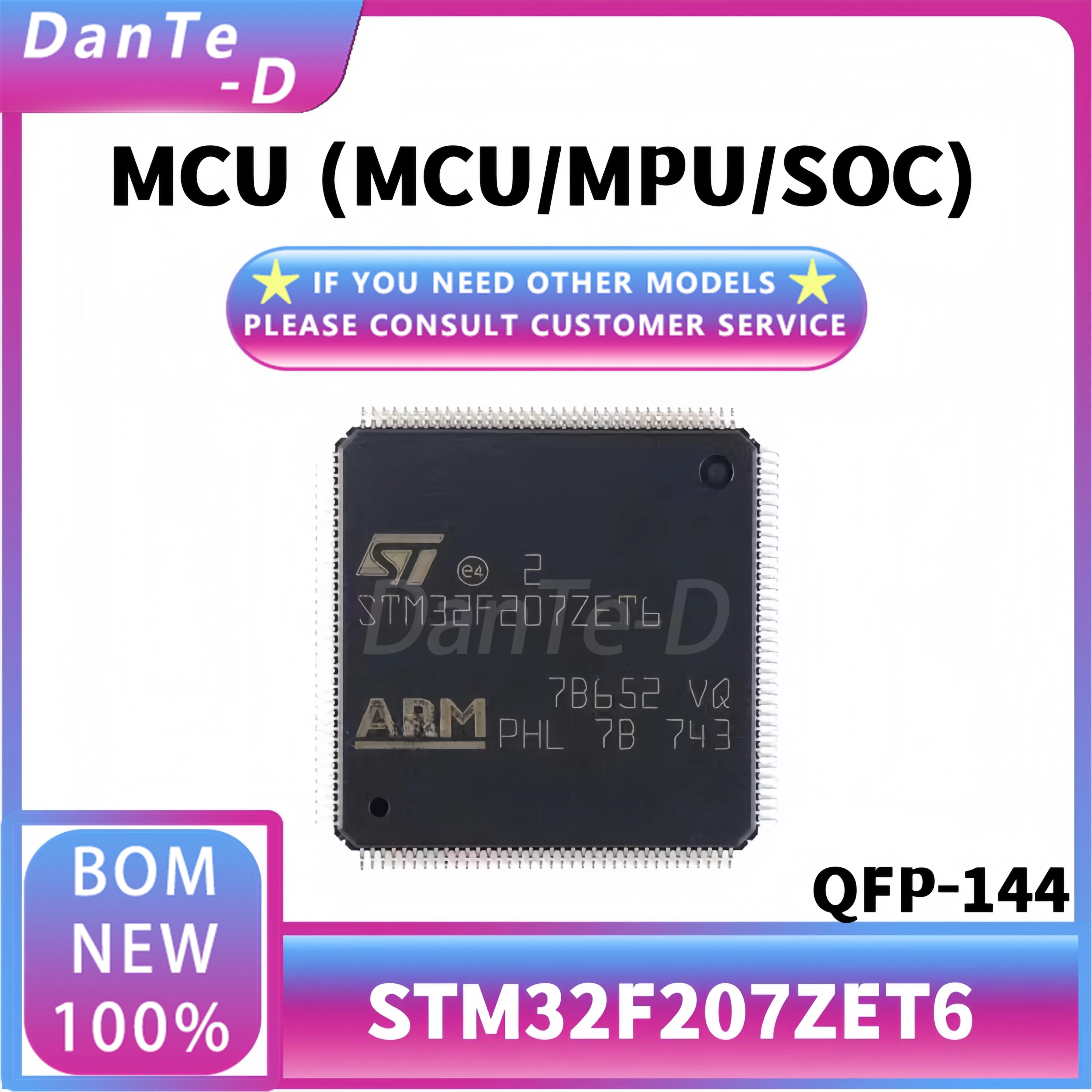 STM32F207ZET6 QFP-144 32-bit microcontroller IC original authentic