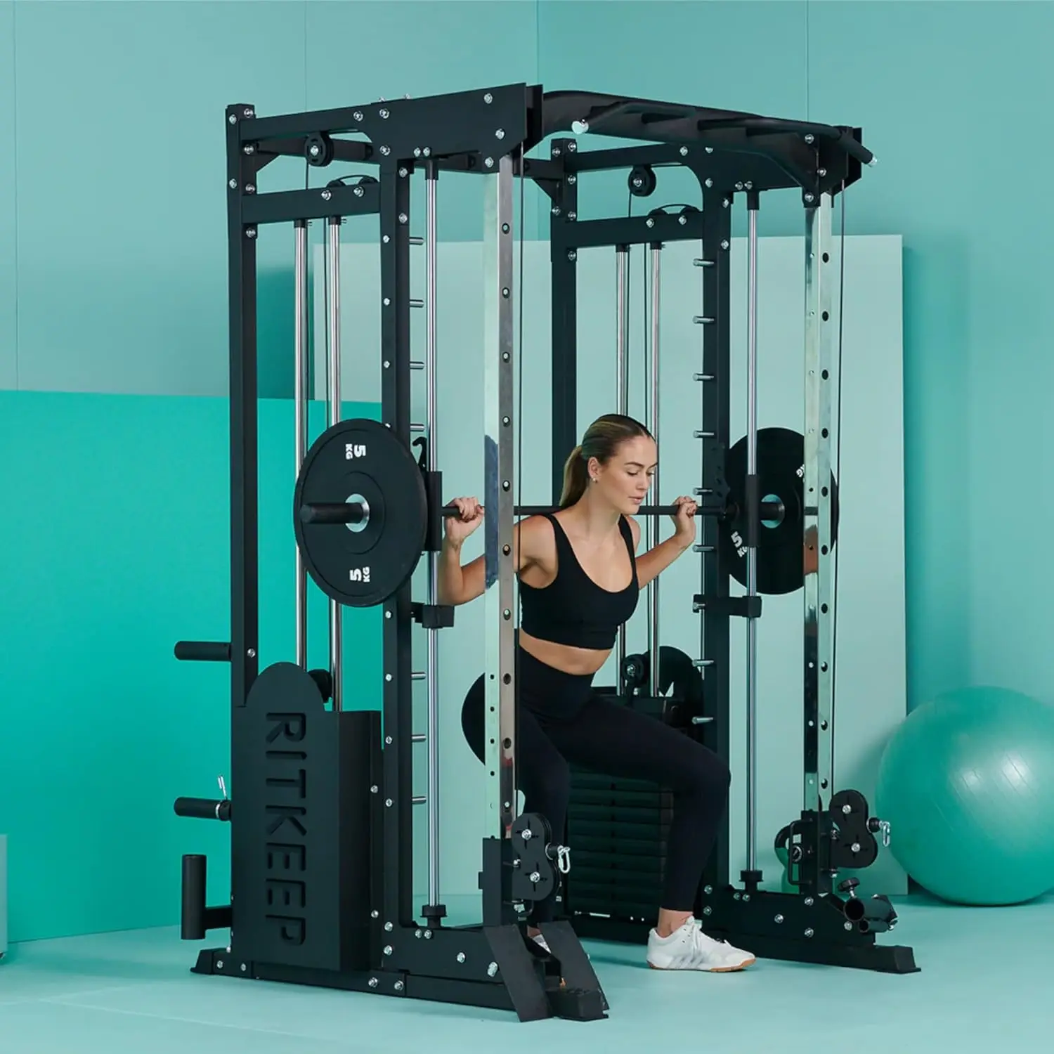 

RitKeep PMAX-5600 Professional Training Machine with 326lb Weight Stacks, Multi-Functional Strength Training Equipment Power