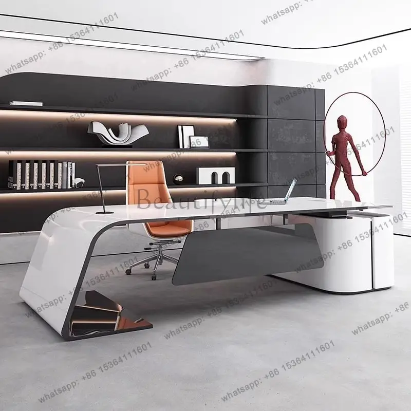 Creative paint light luxury desk president class desk simple and modern