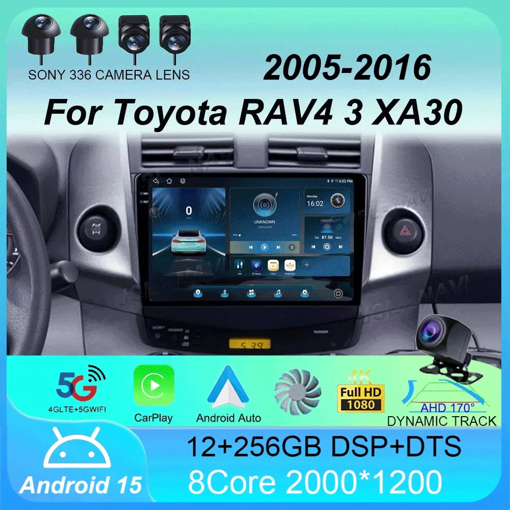 

Car Radio Android 15 For Toyota RAV4 3 XA30 2005 - 2016 Multimedia Video Player Navigation stereo GPS No 2din 2 din dvd