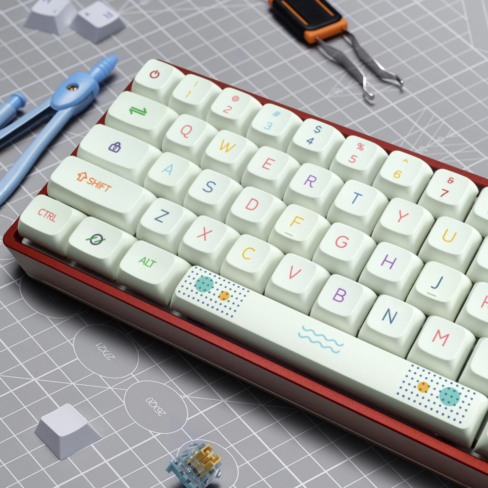 

XDA Profile PBT Keycaps Japanese Thai English Keycap 127 Keys Sublimation Cherry MX Mechanical Keyboard Keycaps Customizad