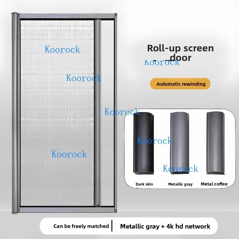 Retractable HD Invisible Diamond Mesh Screen Door – Scratch & Pet-Resistant, No-Drill Mount, Bug-Proof Vent for Bed/Balcony