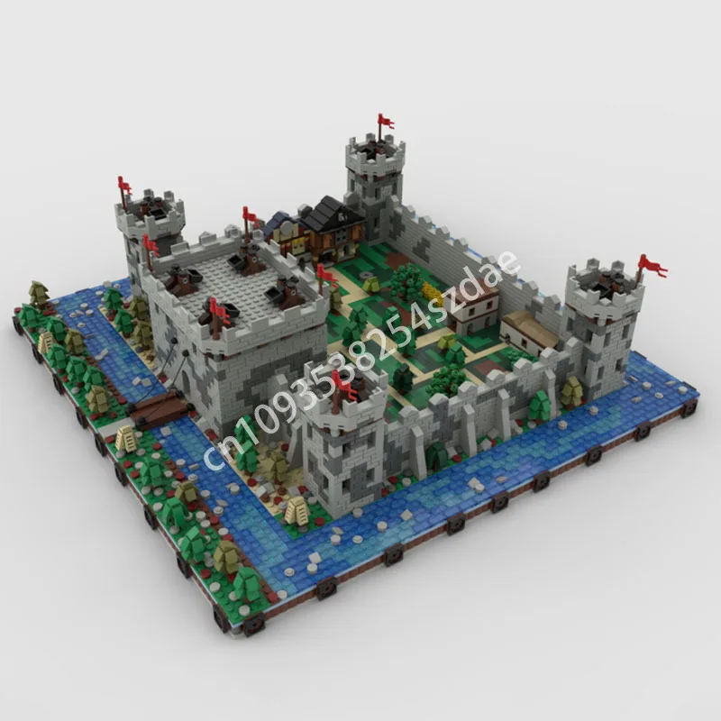 

4992 шт. MOC микромасштабный замок, диорама, строительные блоки, игрушка для развития терпения и концентрации, креативная рождественская игрушка в подарок