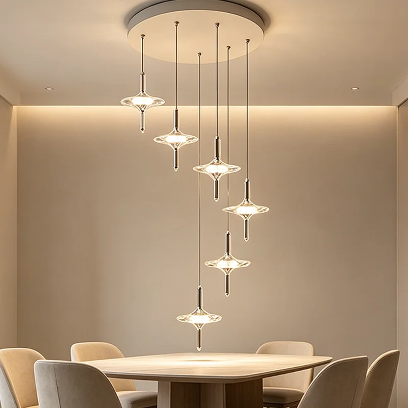 Modern Home Decor Ring LED Lights Pendant Light Lamps for Living Room Chandeliers for Dining Room Hanging Light Indoor Lighting
