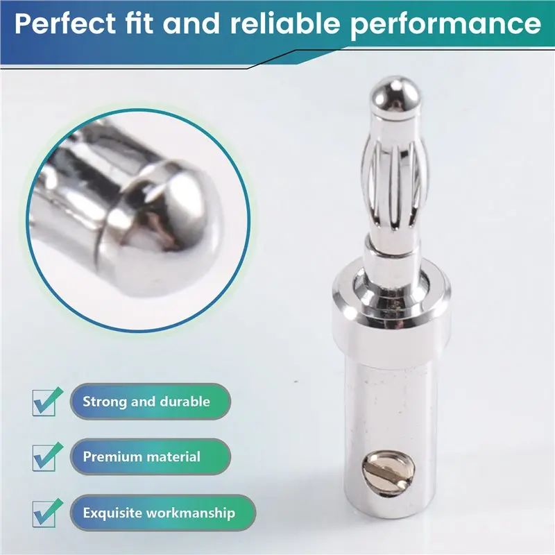 Hifi Audio Rhodium Plating Banana Plug Speaker Jack BA1429-Y41A