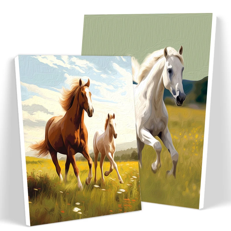 

SDOYUNO Painting By Numbers Coloring For Adults Horse Animals Drawing On Canvas Wall Art Picture Hand Painting Picture Paint