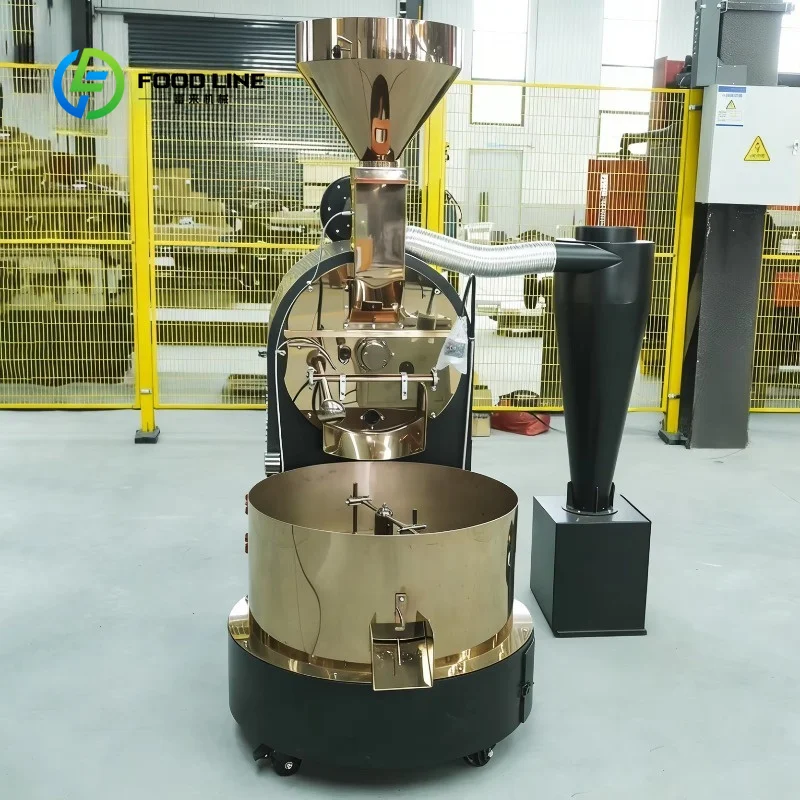 customized coffee roaster drum toaster half hot‑air 15kg stainless steel gas electric machine for industrial coffee roastery