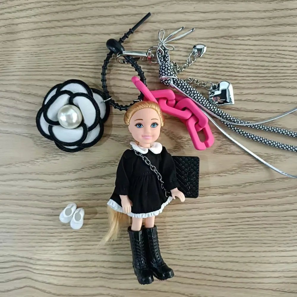 

Креативная милая кукла, подвесной орнамент, сделай сам, сменная одежда, брелок для ключей, сумка, аксессуары, подарок