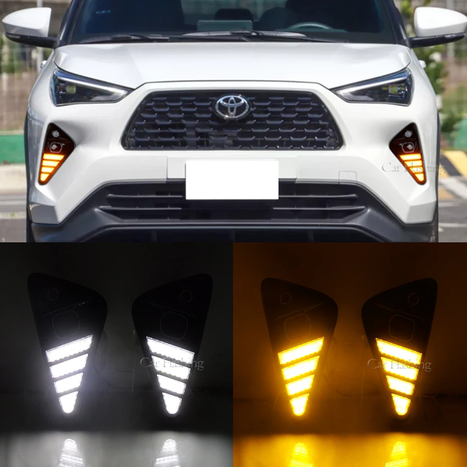 Car LED DRL Daytimes Running Light For Toyota Yaris Cross 2023