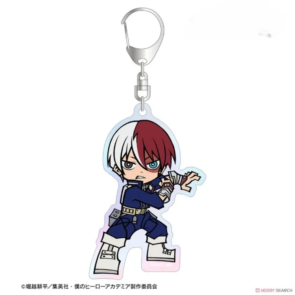 Anime My Hero School Keychain Acrylic Figure Midoriya Izuku Deku Key Chain Cartoon Character Pendant Keyring Accessories Jewelry