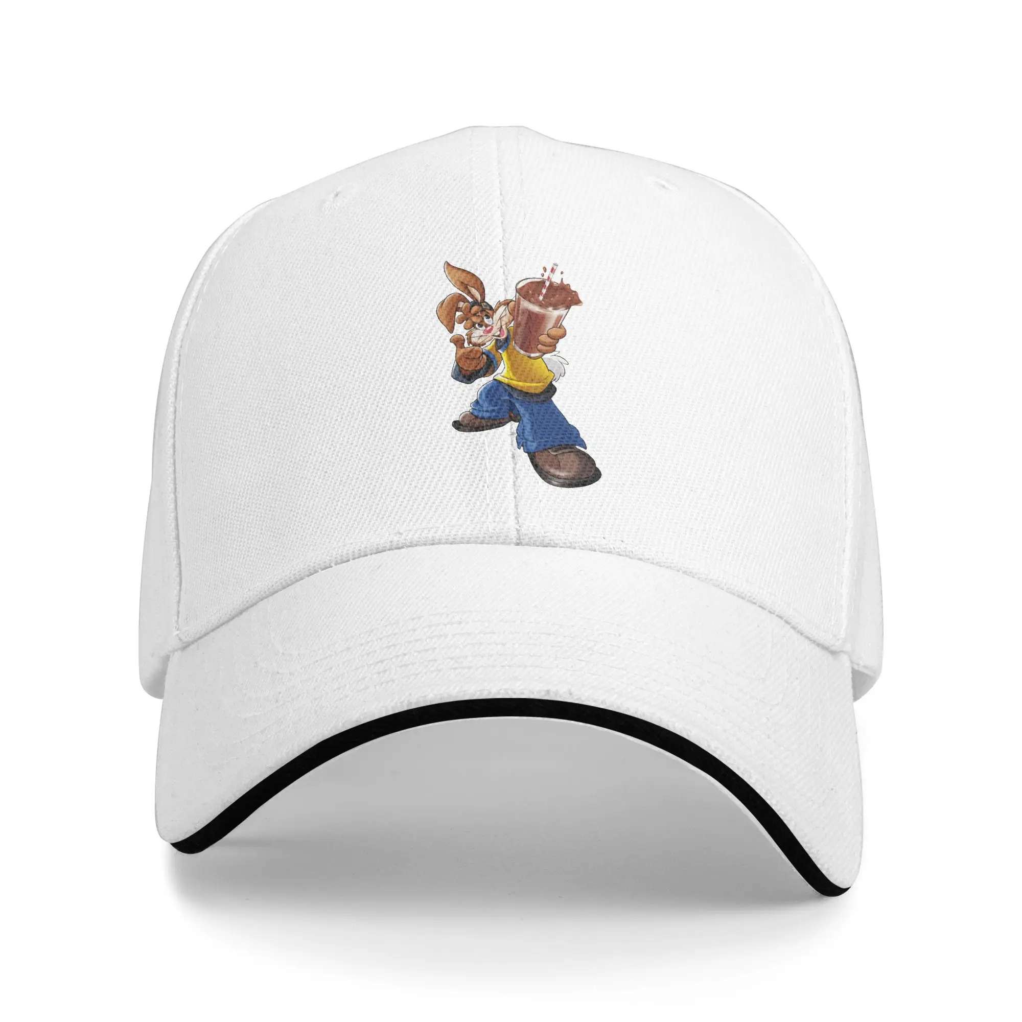 Gorra de béisbol Nesquik Chocolate Milk Rabbit para hombre, diseño para adultos, gorra de camionero, ropa de calle de verano, gorras deportivas de alta calidad para exteriores