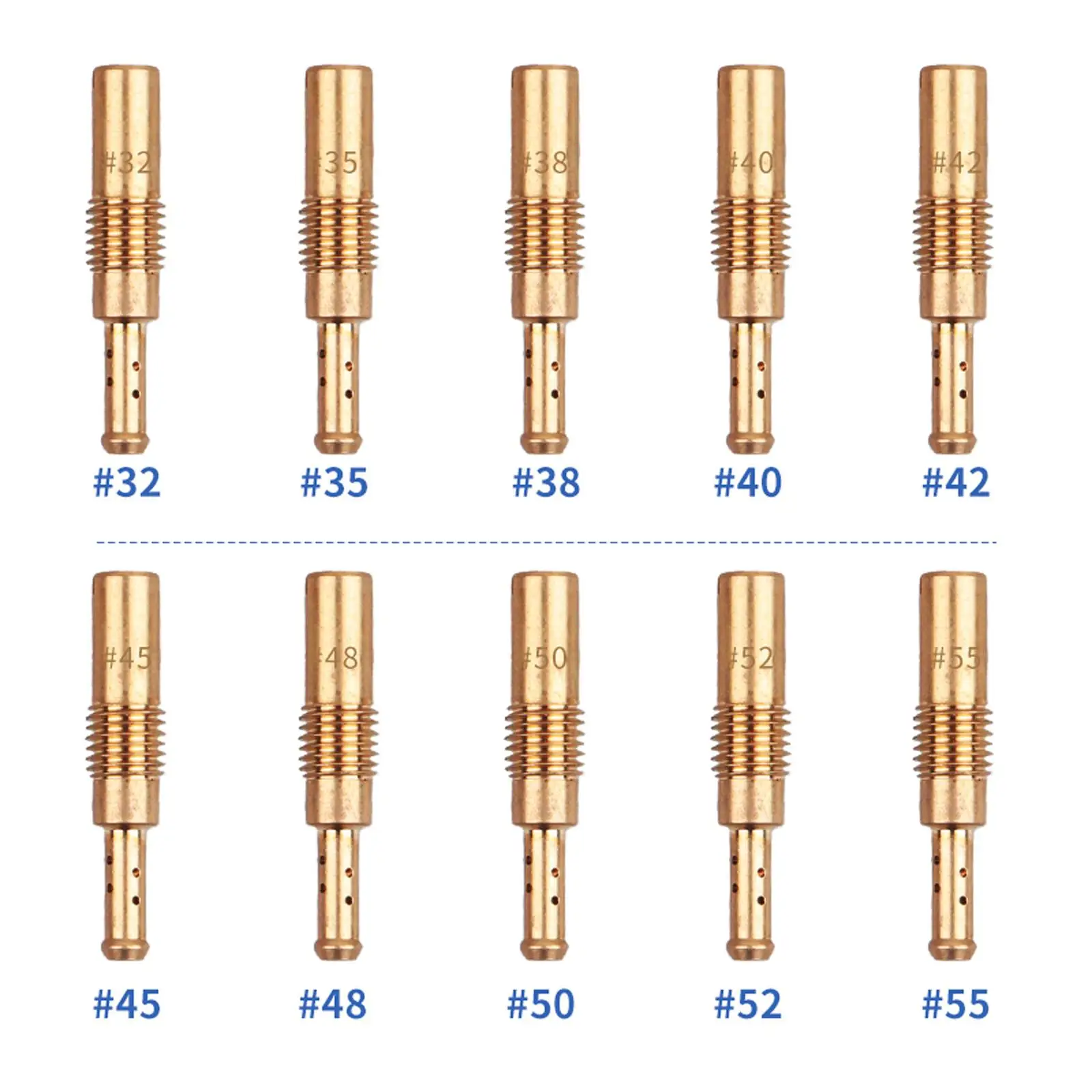 30x Slow Jets Supplies Easy to Install Carburetor Main Jets Accessories for 125cc 150cc 200cc Pwk Cvk PE Oko Koso Stage 6