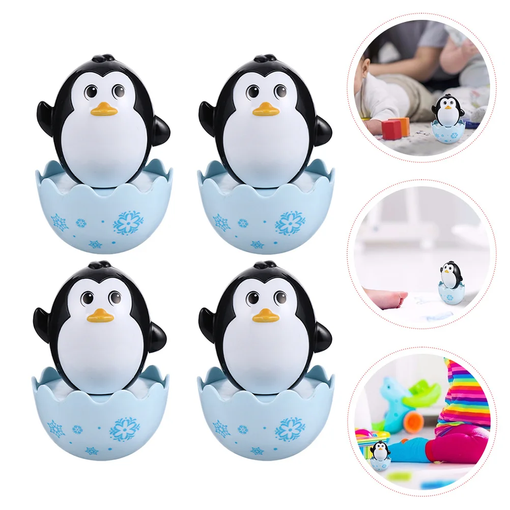 4 قطعة البهلوانات الأطفال شكل كرتوني جميل تصميم خاص تخفيف البكاء اختيار جيد بهلوان لعبة الحيوان بهلوان لعبة #1