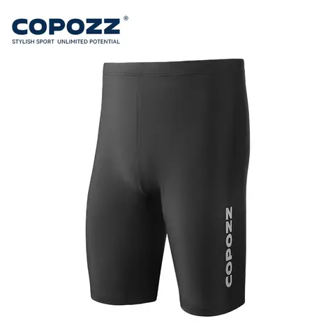 COPOZZ 플러스 사이즈 남성용 수영 트렁크 반바지 무릎 길이 경쟁 서핑 훈련 수영복 남성 빠른 건조 당황 방지 Best5