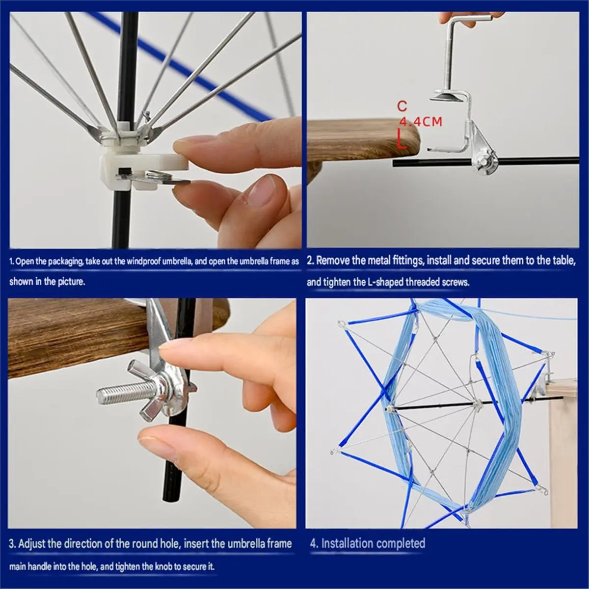 Multi-use Gear Winding Machine Umbrella Brace Yarn Skein Twisters Portable Hand Operated Convenient Multi-Function for Household