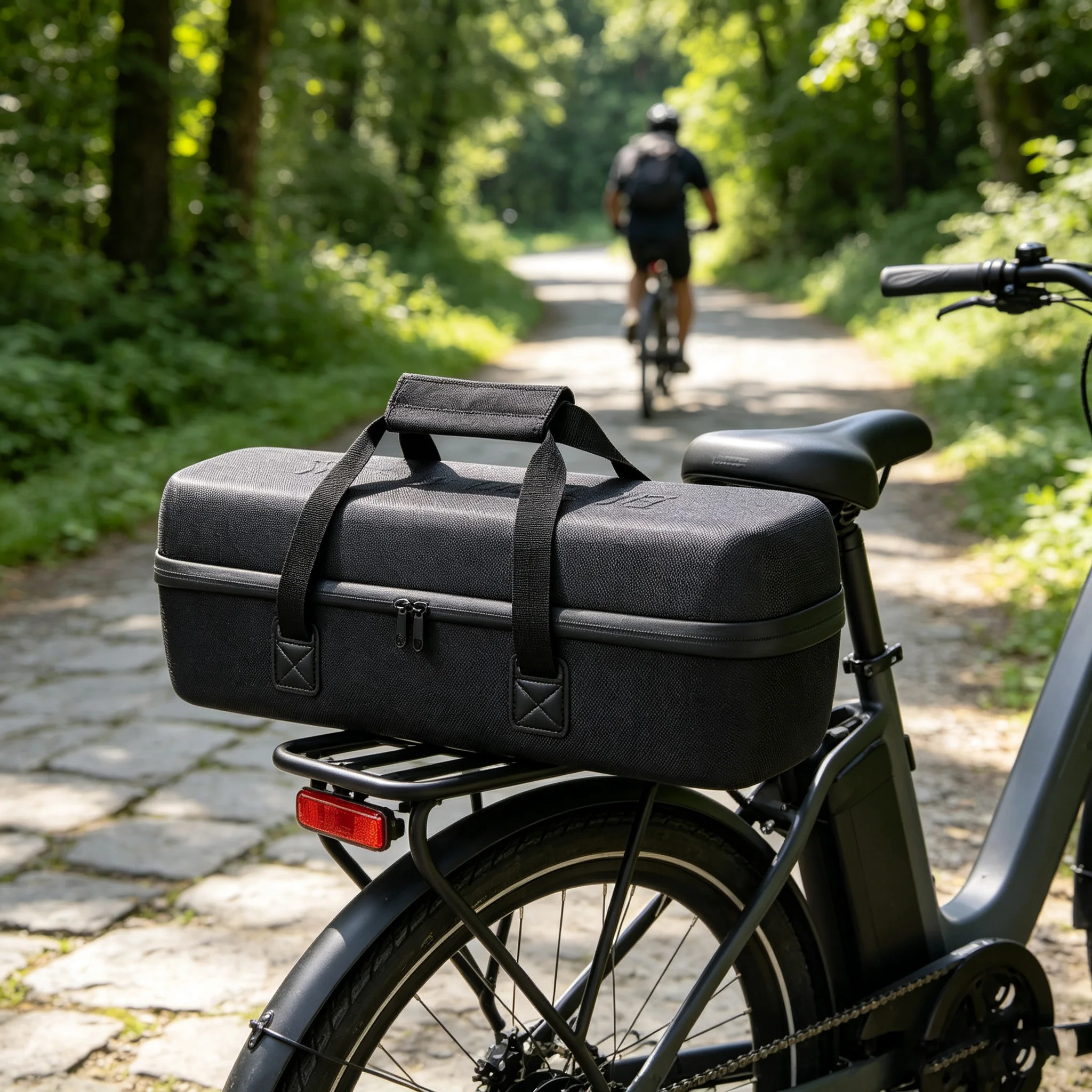 Hard EVA Waterproof Ebike Battery Storage Bag Case Protective Carrying Pouch for Electric Bicycle Lithium Battery  Accessories