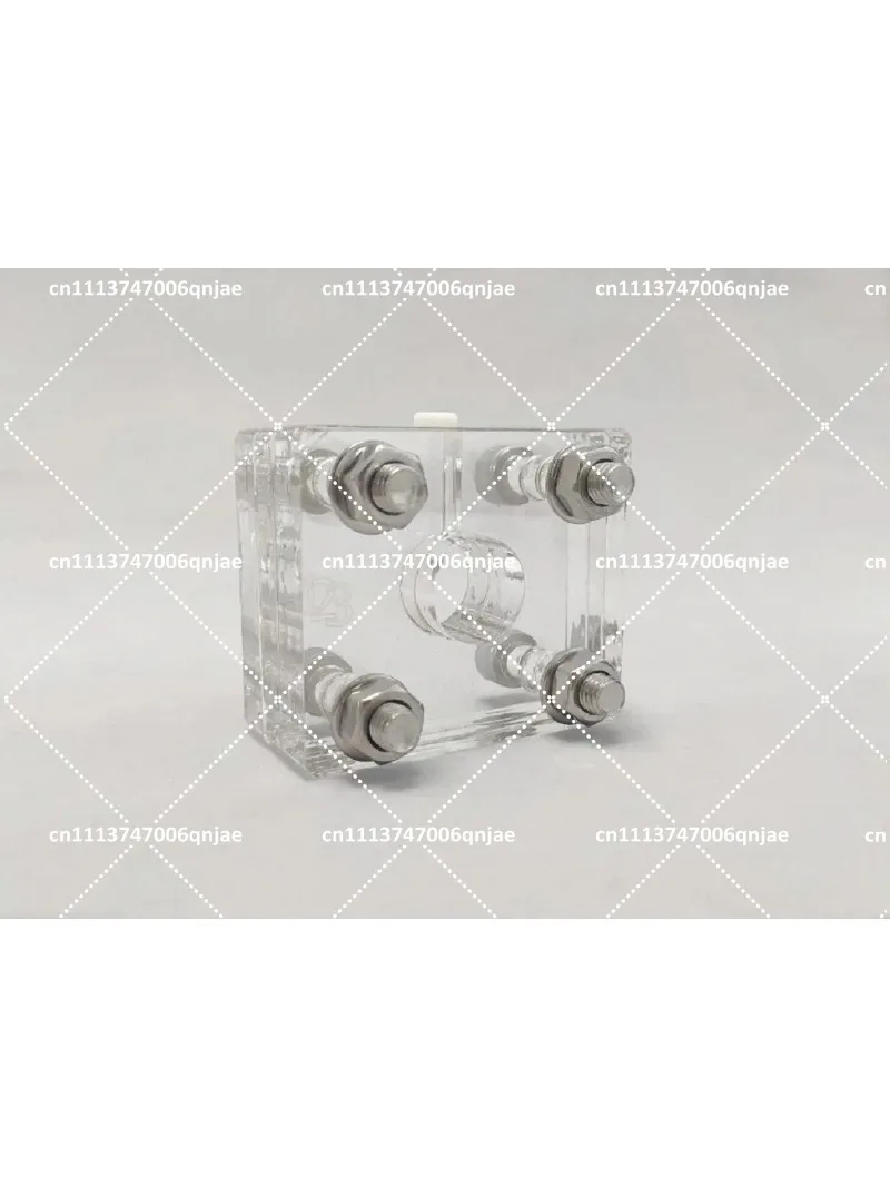 Zinc Air Test Cell Mold, Transparent Non-Circulating Electrolytic Cell with Gasket Sealing for Metal Air Experiment Research