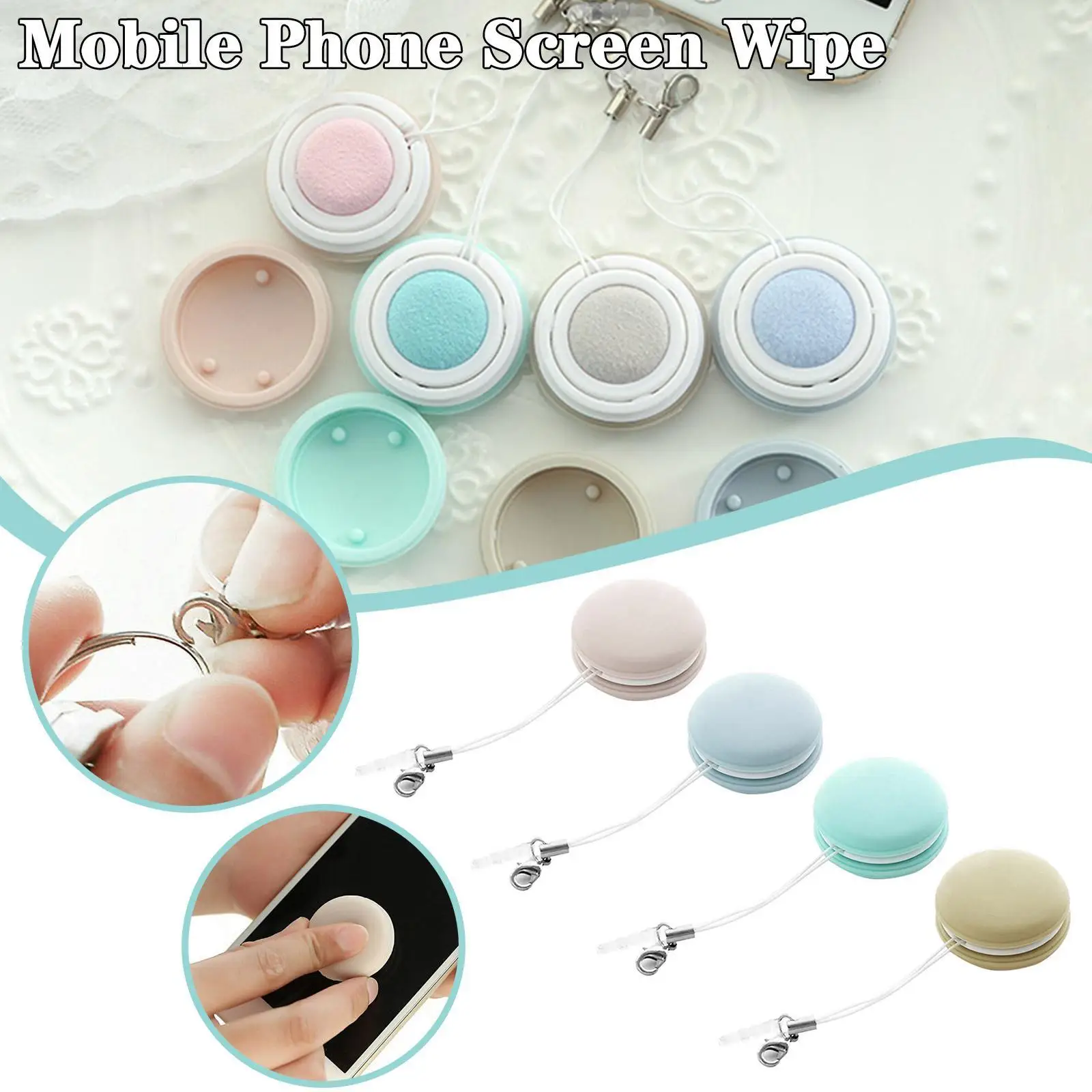 Candy Color Mobile Phone Screen Wipe Cleaning Wipes Glasses Lens DSLR Cleaning Tool Screen Cleaning Multifunction Sponge