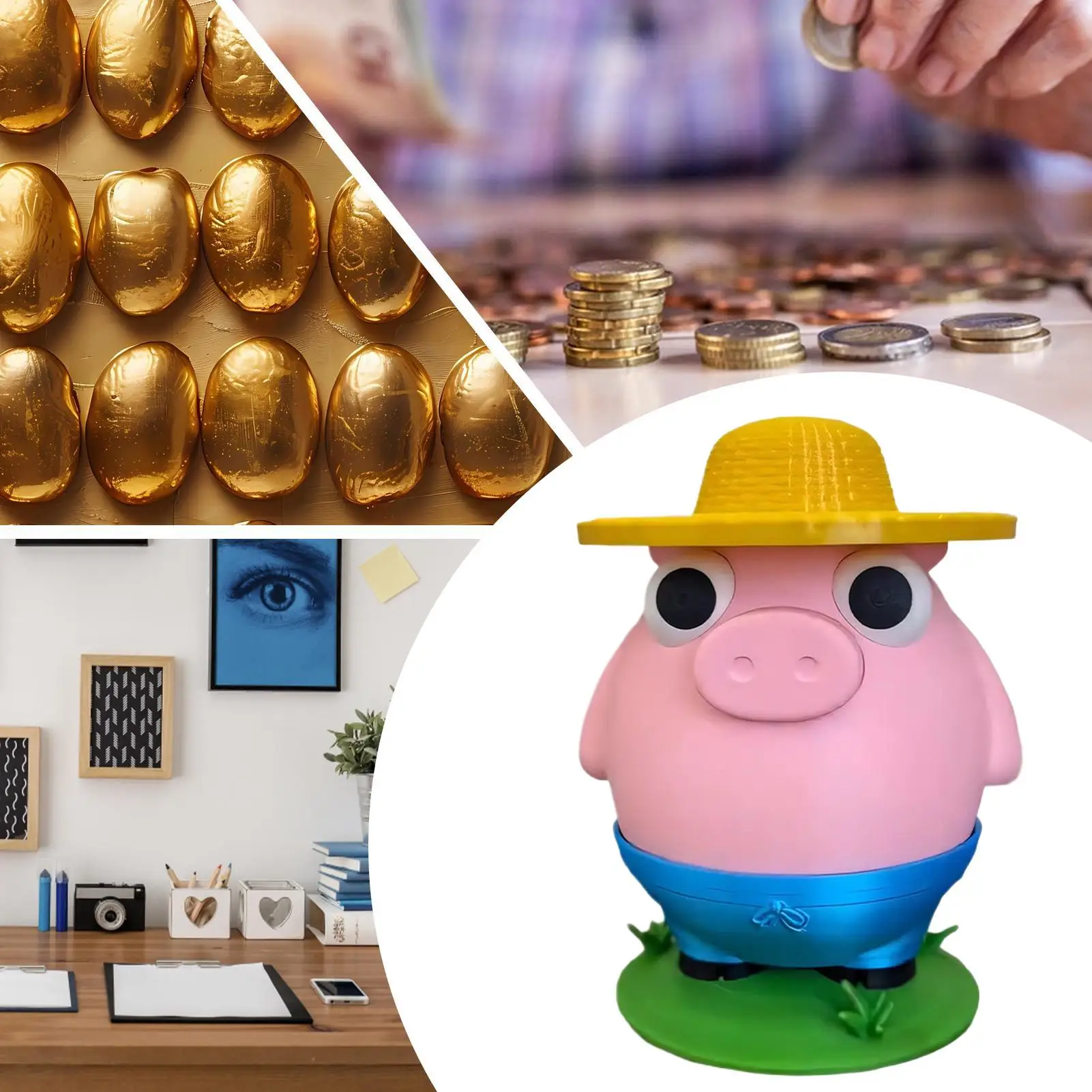 عملة البنك 3D المطبوعة الحيوان عملة بو النقدية البنك المزحة اللعب لطيف لطاولة التعليم المالي الأطفال المراهقين عيد ميلاد