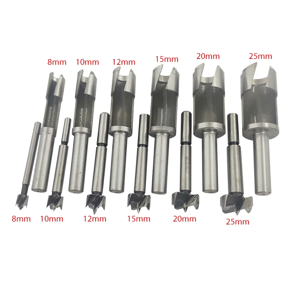 8/10/12/15/20/25/30/35 مللي متر الخشب التوصيل ثقب القاطع قطع لقمة ثقب سجل لسان وتد الفلين صانع مدبب أدوات النجارة DIY بها بنفسك #2