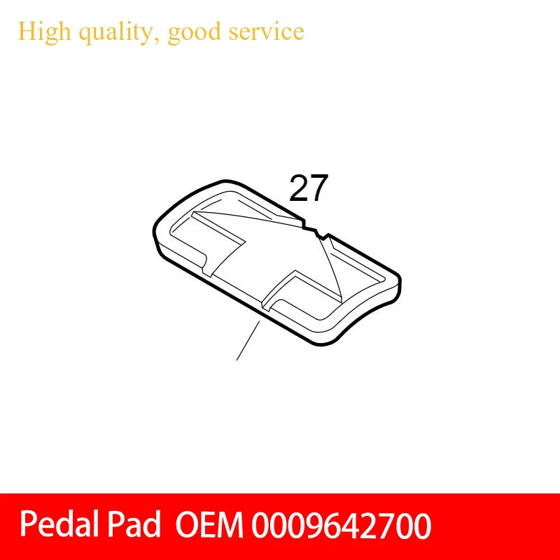 1 PCS Rubber Pedal Pad 0009642700 For  Linde 388,387,386,392,394