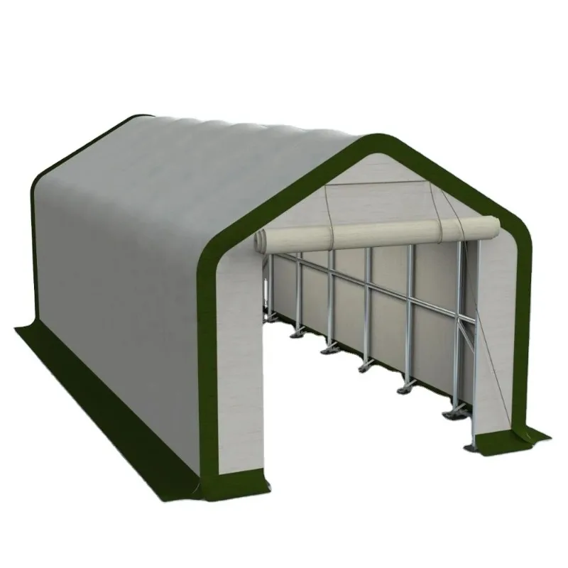 Heavy Duty Galvanized Track Metal Garage Storage Shelter Truck Steel Structure Canopy Tent RV Shed Garage