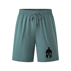 Calças curtas finas e leves para homens, shorts quentes, corrida, agachamento, fitness, roupa de ginástica, cordão de secagem rápida