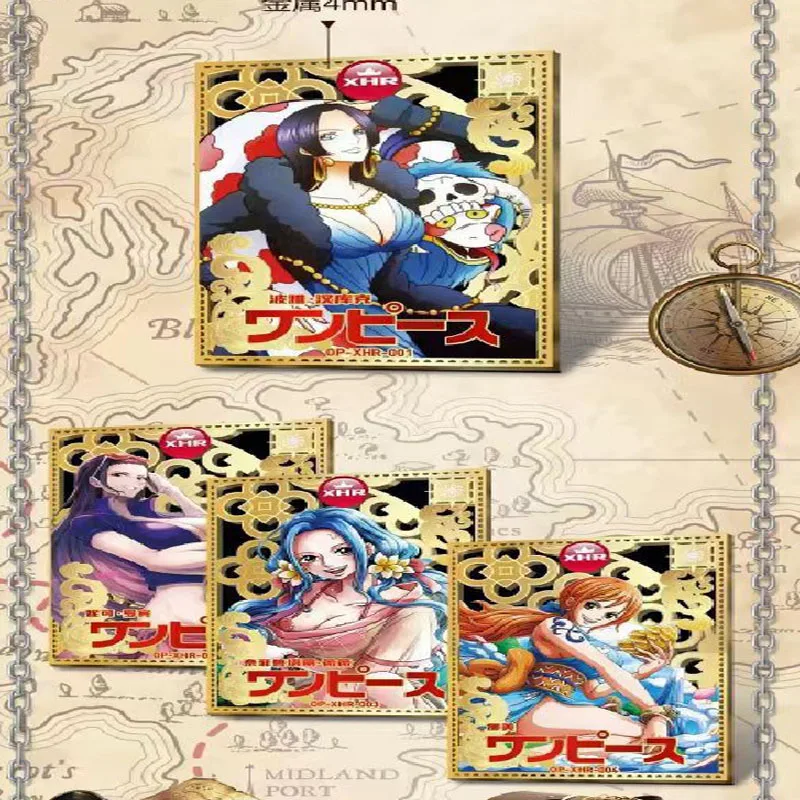 Ensemble de cartes dorées du nouveau monde, une pièce, vente en gros, jeu de cartes à collectionner officiel d'anime japonais, coffret cadeau de Collection pour les Fans