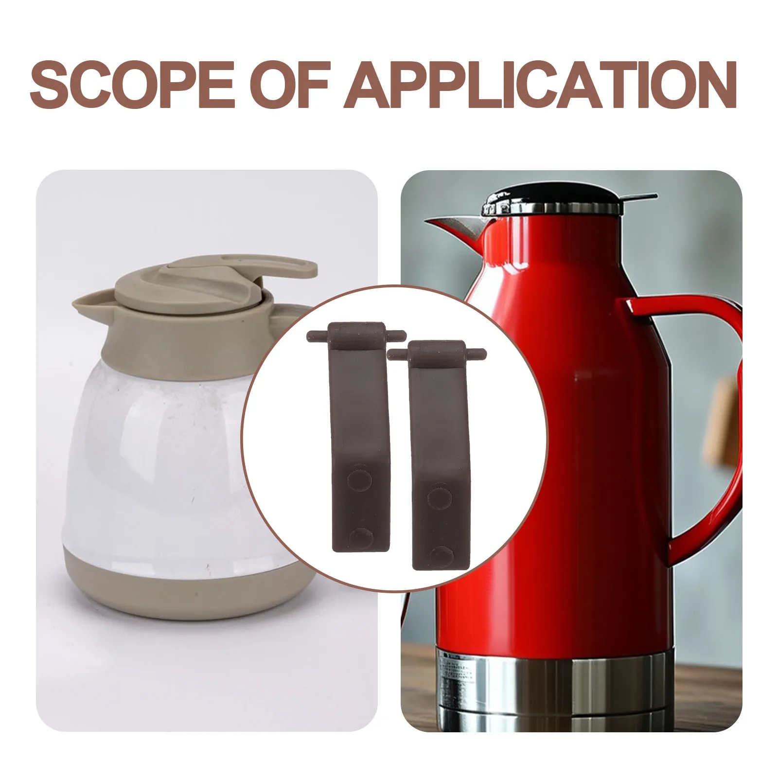 10Pcs Insulated Jug Lid Handle and Button Replacement Parts Ergonomic Design Home Thermal Jug Lid Handle Accessory Hot Water